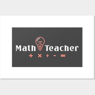 Math Teacher Posters and Art